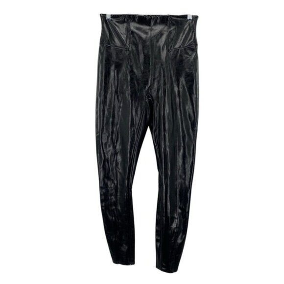 Spanx SpanxShape Faux Leather Patent Leggings - Picture 5 of 12